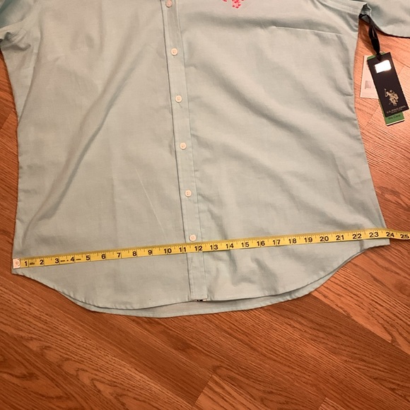 Women’s US Polo Button Down Light Blue Shirt - Picture 12 of 12